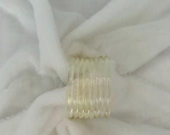 SIZE 2.8 Clear Jelly Glass Bangles ~simple~desi~traditional~wedding~south asian~pearl~bollywood~dulhan~bridal~sabyasachi~