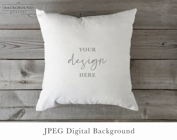 Square Throw Pillow Mock up | Square Pillow Mockup | Rustic Pillow Mockup | White Throw Pillow Mockup | Square Cushion Mockup | Flat lay
