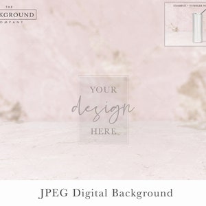 Pink Valentines Background | Empty Pink Marble Background | Perspective Background For Product Mockup | Pink Countertop Background