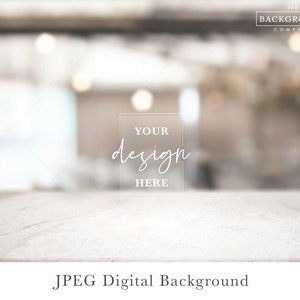 Cafe Background Mockup | Restaurant Background | Cafe Backdrop For Product Mock up | Blurred Background Table Mock up | Mockup Table | Beige