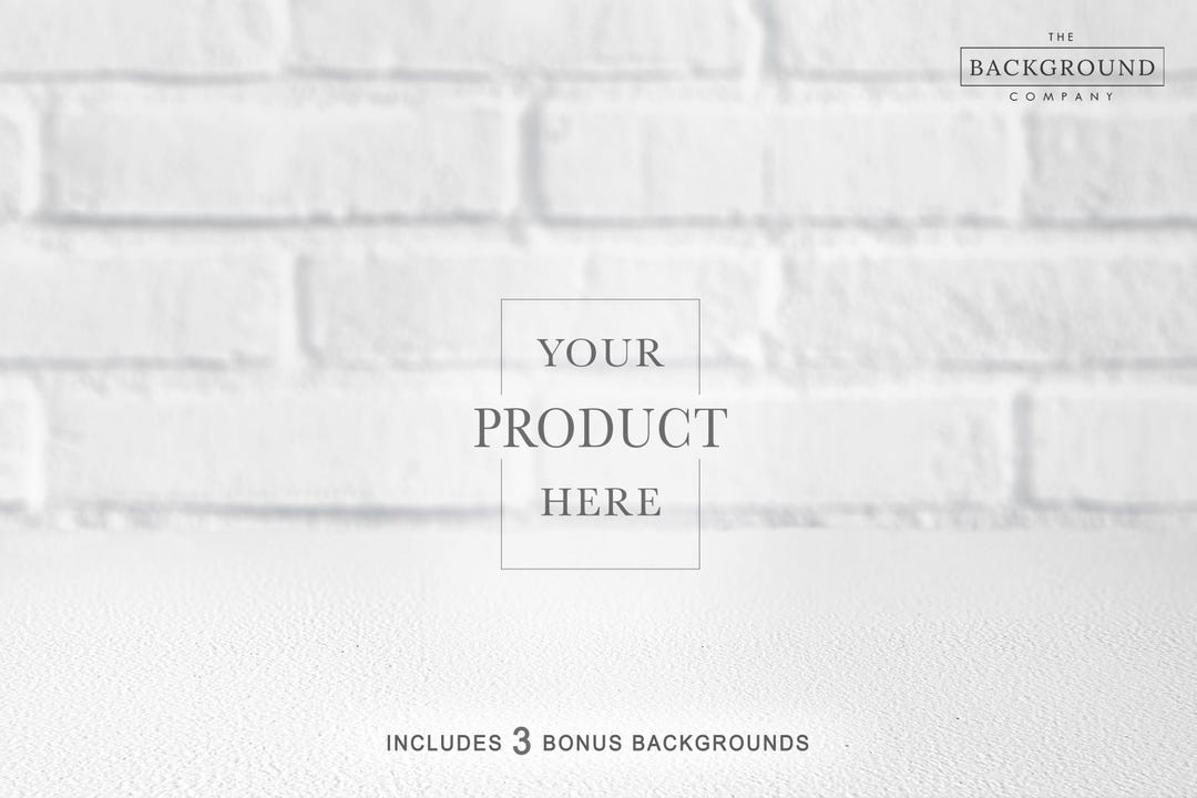 White Brick Wall Background for Product Mockup | Textured Concrete ...
