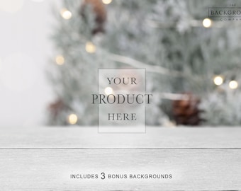 Christmas Tree Background Mock up | Christmas Mockup Background | Christmas Background For Product Mockup | Modern Christmas Background