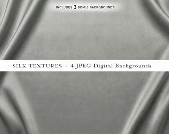 4 Seidentextur Hintergründe | Hintergründe für Sublimations-Halskette, Armband, Ohrringe, Schmuck Mockup | Satin flach liegend Mockup | JPEG