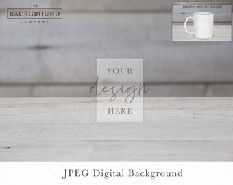 Empty Wood Table Background | Rustic Wood Background Mockup | Product Mockup Background Photo | Background for Product Mockup | Grey Wood