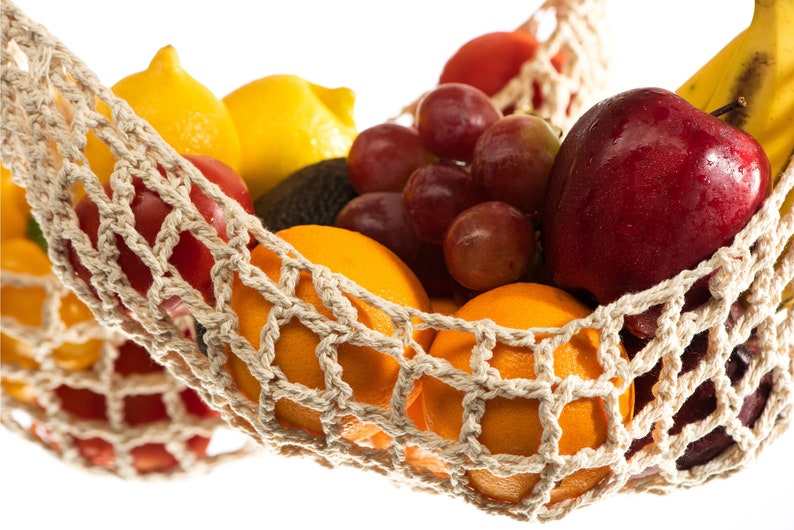 2pack Hanging Fruit Hammock Under 2 Unravel Proof Etsy
