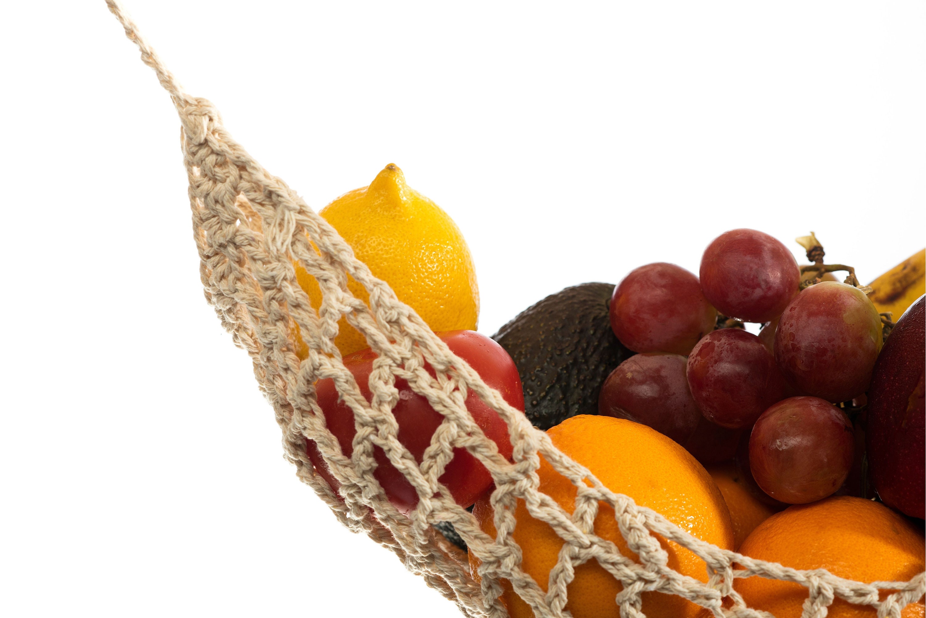 2Pack Hanging Fruit Hammock Under 2 Unravel Proof Etsy