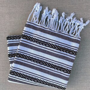 Batika hand-woven natural cotton Turkish Peshtemal towel for beach, pool, spa, bath and more image 10