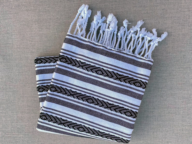 Batika hand-woven natural cotton Turkish Peshtemal towel for beach, pool, spa, bath and more image 10