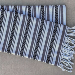 Batika hand-woven natural cotton Turkish Peshtemal towel for beach, pool, spa, bath and more image 9