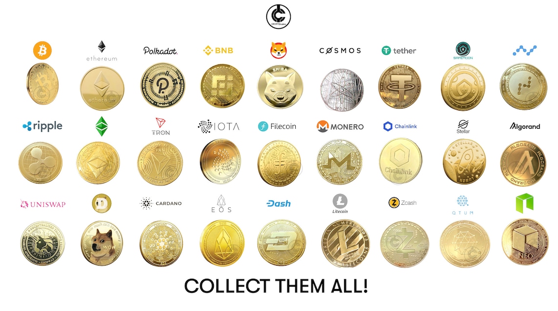 Physical Crypto Coin QTUM QTUM Cryptocoinz Collectible Etsy