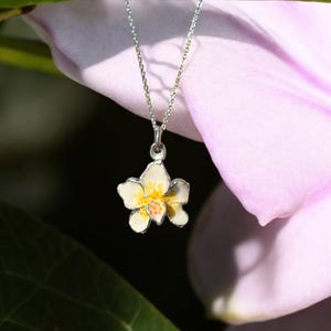 Orchid Pendant in Silver by GalinII Jewelry (Handmade)