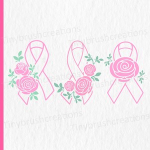 Cancer Awareness Ribbon SVG: Breast Cancer Support Clipart (Digital Download)