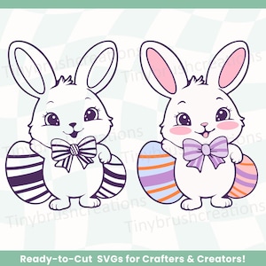 Bunnies SVG Bundle: Easter Bunny Cut Files for Cricut & Silhouette