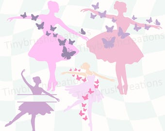 Ballerina SVG Cut File: DIY Projects, Clipart (Digital Download)