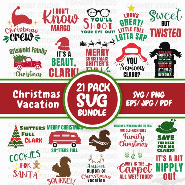 Christmas Vacation SVG BUNDLE, Jolliest Bunch Of Christmas Vacation Svg, Griswold christmas vacation svg bundle