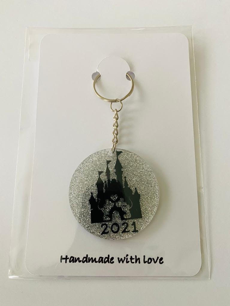 Personalised Disney Acrylic/Resin keyring Disney gift. Etsy