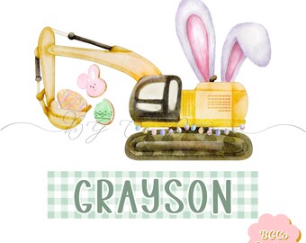 Easter Excavator PNG DIGITAL DOWNLOAD