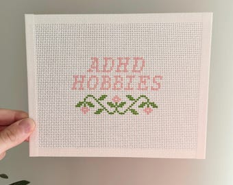 Hobbies Needlepoint Canvas - 13 Mesh Canvas - Beginner Friendly Needlepoint Canvas