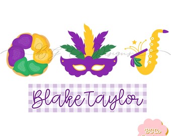 Girls Mardi Gras PNG DIGITAL DOWNLOAD