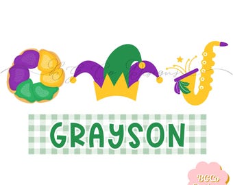 Boys Mardi Gras PNG DIGITAL DOWNLOAD