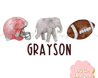 Elephant Football PNG DIGITAL DOWNLOAD