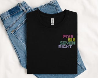 Dancer Tshirt Unisex Classic, 5678 Dance Shirt, Dancer Gift, Dance Lover Tee, Dance Studio Apparel, Dance Instructor Shirt