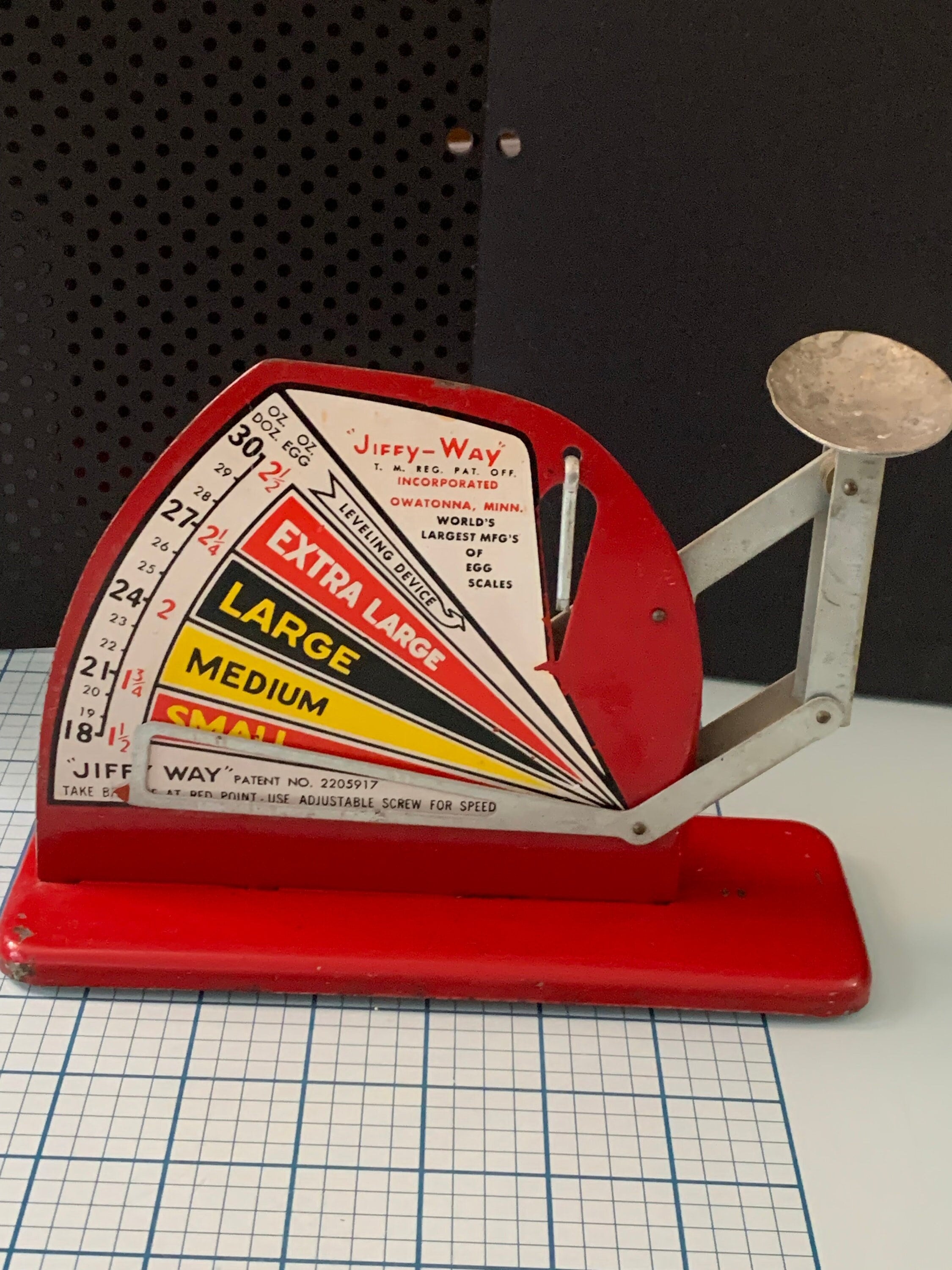 Jiffy—Way Incorporated Egg Scale - Vintage