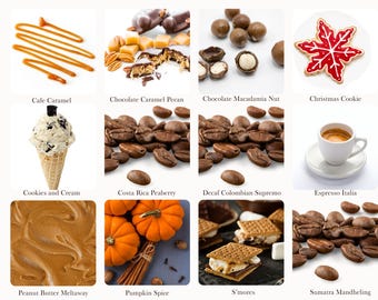 Personalized Gourmet Coffee Variety Pack: 3-5 Flavors, Whole Bean/Ground Options, Coffee Lover Gift