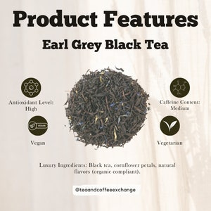 Elgray Tea Earl Grey Black Tea - Premium Loose Leaf High Antioxidant Gourmet Black ...