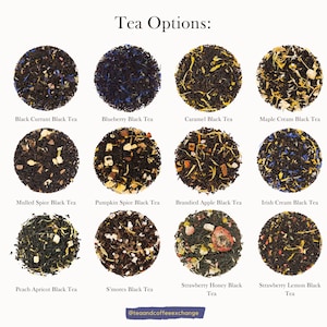 Black Tea Variety Pack - Custom Tea Sampler with 3 or 5 Flavors, Loose Leaf Tea Gift Set, Gourmet Flavored Black Teas, Tea Lover Gift