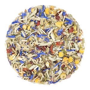 Relaxing Herbal Sleep Tea: Caffeine-Free Blend with Chamomile & Valerian Root for Natural Bedtime Aid