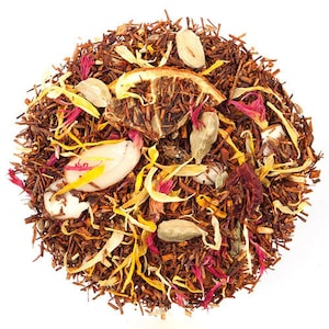 Caffeine-Free Almond Amaretto Biscotti Rooibos Tea Blend: Gourmet Herbal Infusion for Gifting