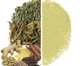 Premium Antioxidant-Rich Vegan Chai Matcha Green Tea Spice Mix - Natural Fusion Blend for Wellness