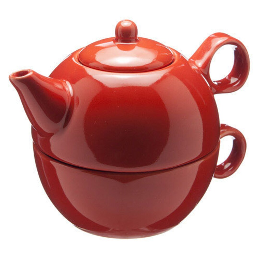 Vermillion Tea 4 One Teapot 9.7oz Tea and Coffee Exchange Etsy