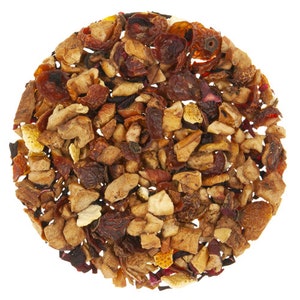 Caffeine-Free Peach Paradise Fruit Blend: Herbal Loose Leaf Tea for Refreshing Summer Iced Drinks
