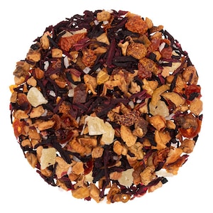 Exotic Pina Colada Fruit Tea Blend - Caffeine-Free Tropical Loose Leaf Herbal Infusion