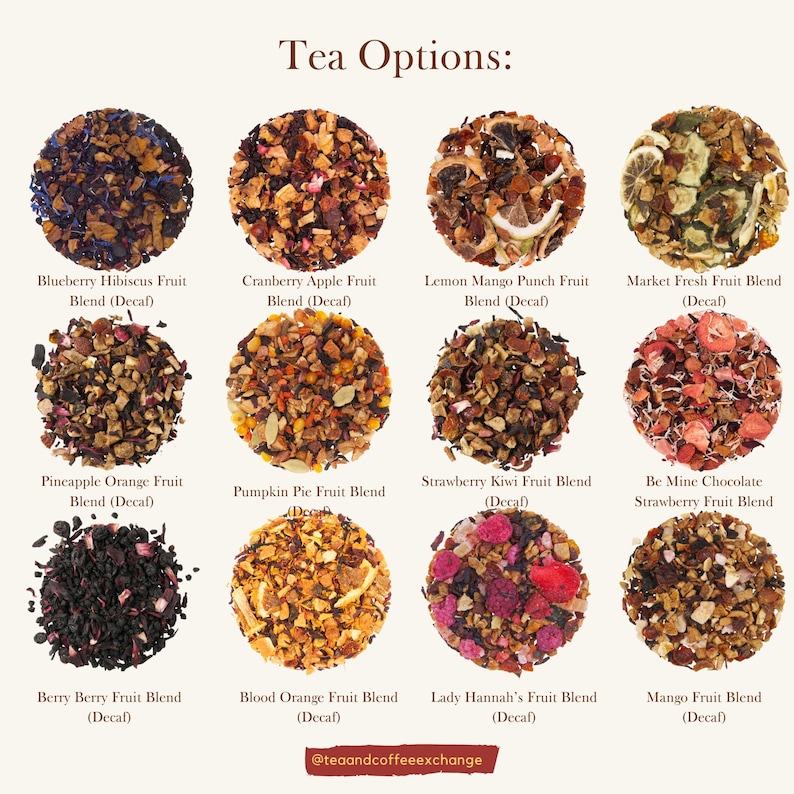 Fruit Tea Names Gourmet Fruit Blend Tea Variety Pack: Custom Artisan Flavors for Tea ...