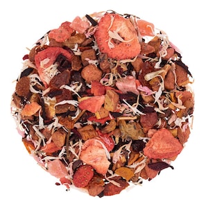Romantic Chocolate Strawberry Fruit Tea Blend - Gourmet Valentine&#39;s Gift for Couples