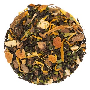 Caffeine-Free Orange Spice Black Tea Blend - Organic, Vegan, Gourmet Citrus Decaf Tea