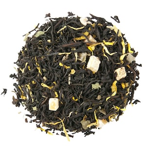 Exotic Peach Apricot Black Tea Blend - Premium Loose Leaf Infusion with Natural Fruit Flavors