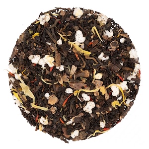 Indulgent S&#39;mores Black Tea Blend: Toasted Marshmallow, Chocolate & Graham Cracker Flavors