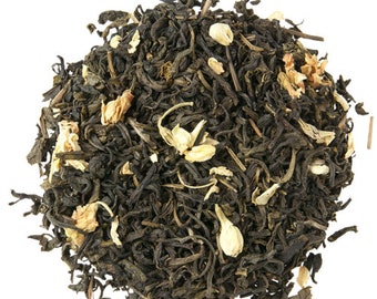 Jasmine Green Tea - Premium Organic Loose Leaf Floral Green Tea, Handcrafted & Low Caffeine - Perfect Vegan Tea Blend