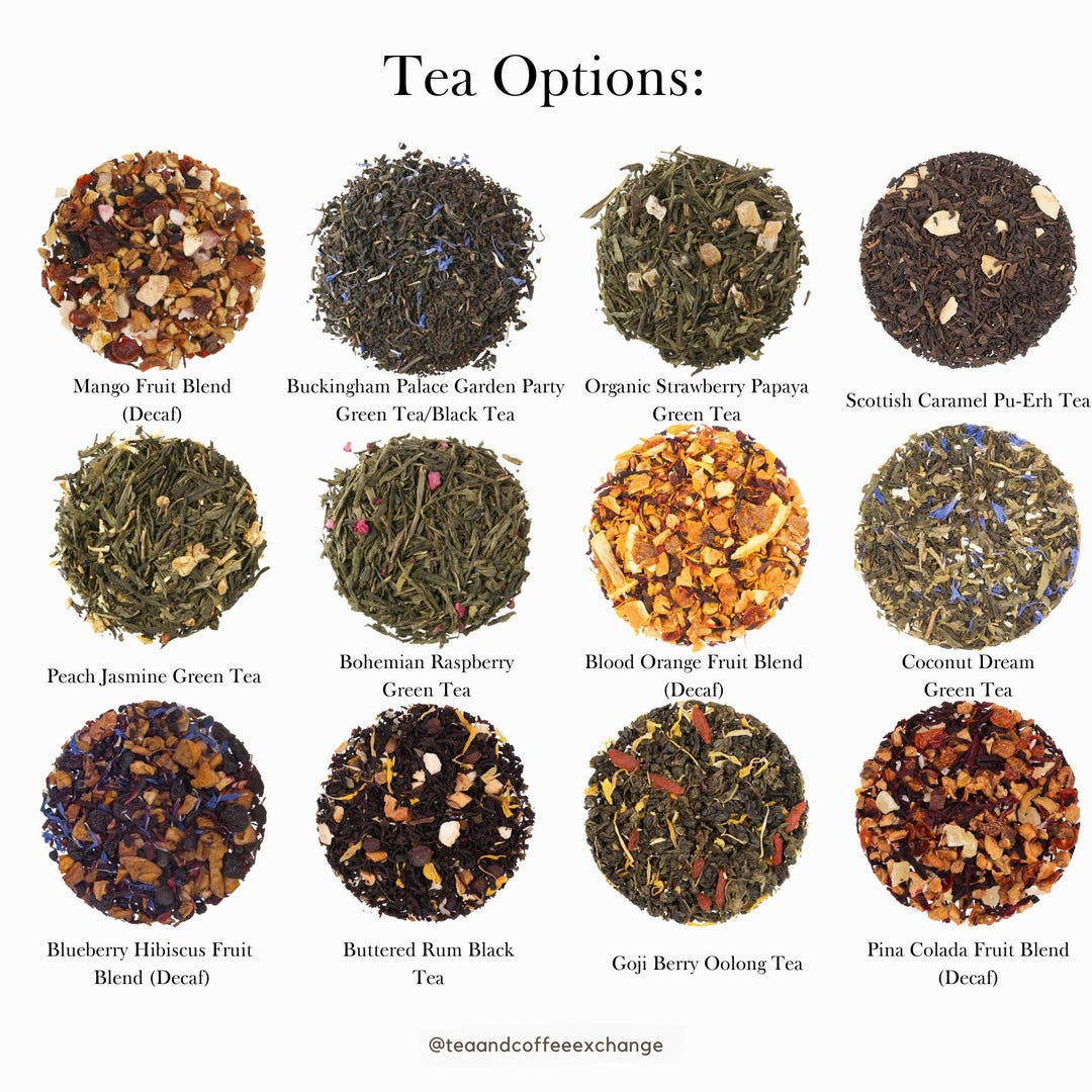 Customizable Artisan Tea Sampler: Gourmet Vacation-inspired Blends With ...