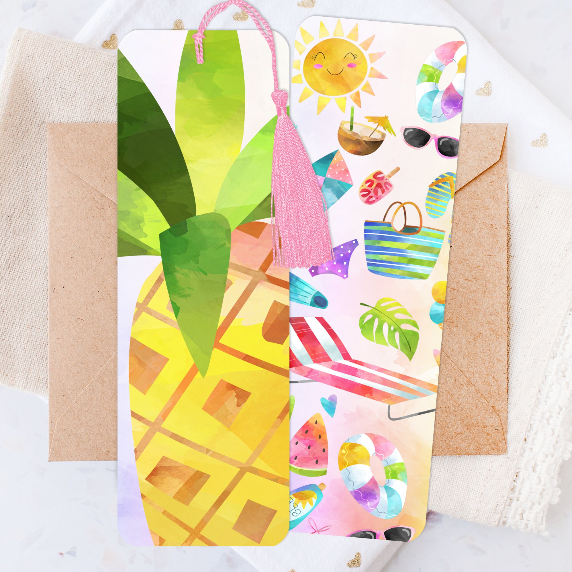 Pineapple Bookmark Public Library Enthusiast Bookish Gift | Etsy