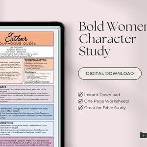 Women of the Bible Study Guide | Christian Devotional Workbook (PDF) image 2