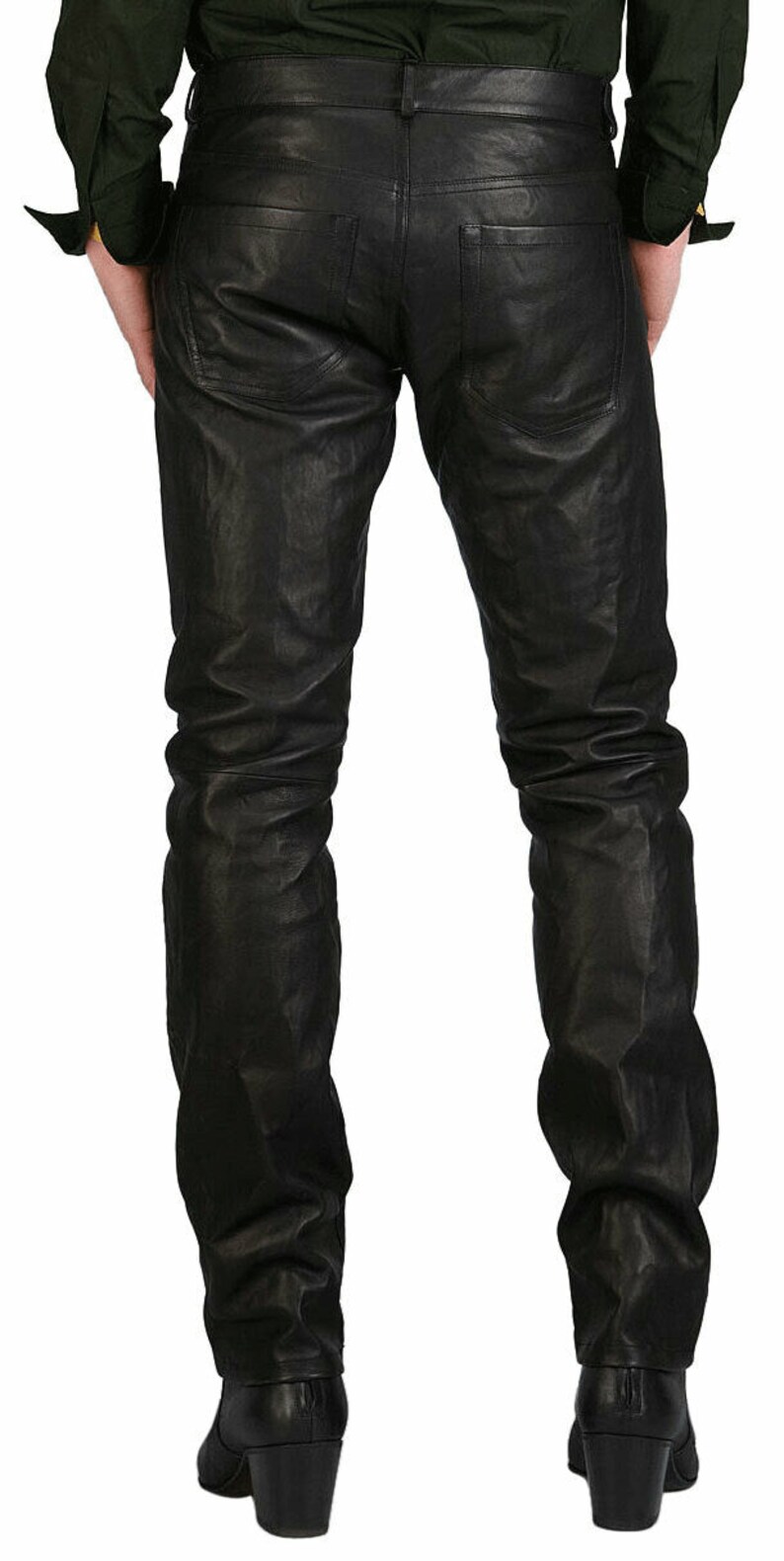 Men's Leather Pants / Men's Stylish Leather Outfits / - Etsy