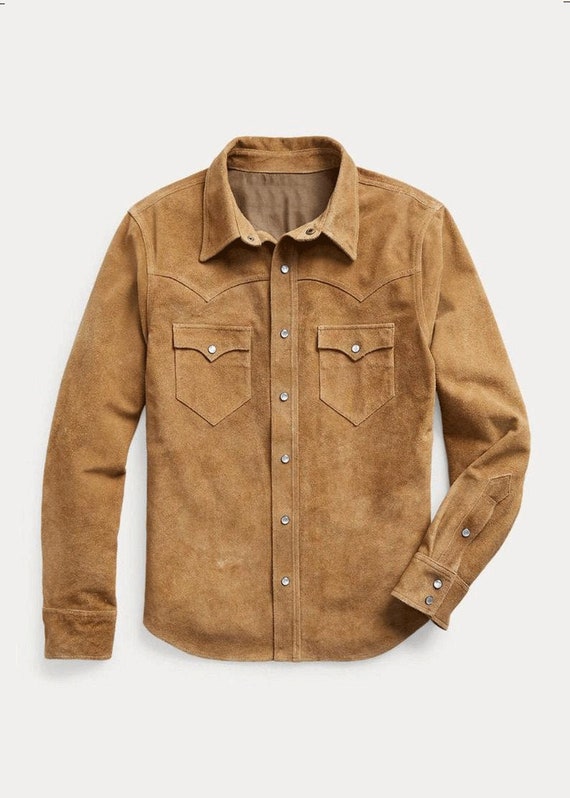 Men's Real Suede Trucker Jacket Men's 