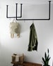 Clothes rail LOU Black | Powder-coated | Water pipe clothes rail | Coat rack blanket | Industrial Clothes Rail 