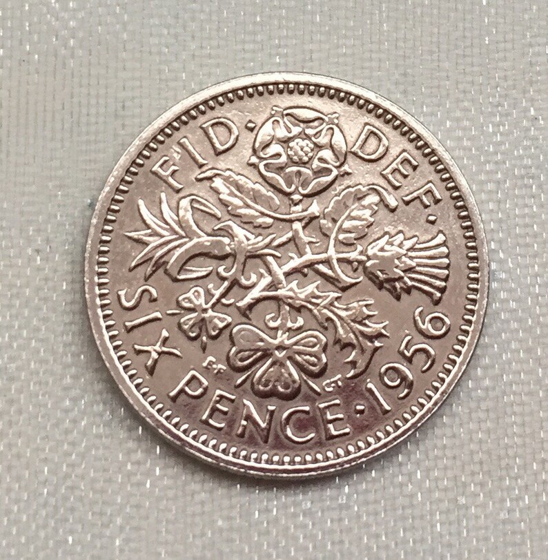 thumbnail image 2 of Lucky Silver Sixpence For Bride | Wedding Day Good Luck Charm By Beverly Clark 2 of 4