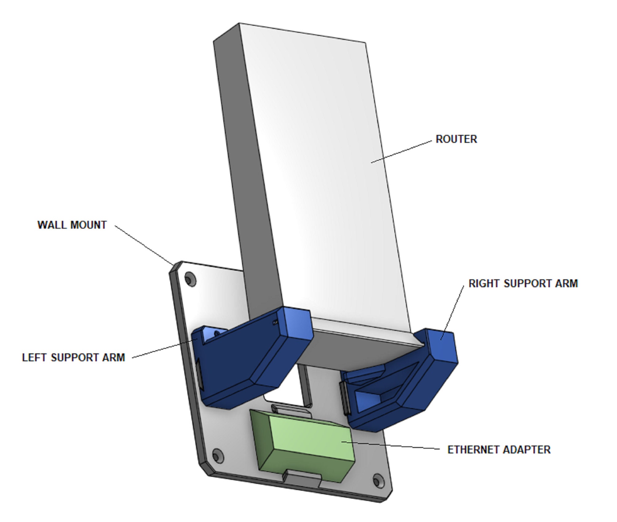 Long Arm Extending Wall Mount Designed For Starlink Gen2